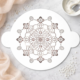 Cukrářská šablona (stencil) vzor háčkovaná krajka